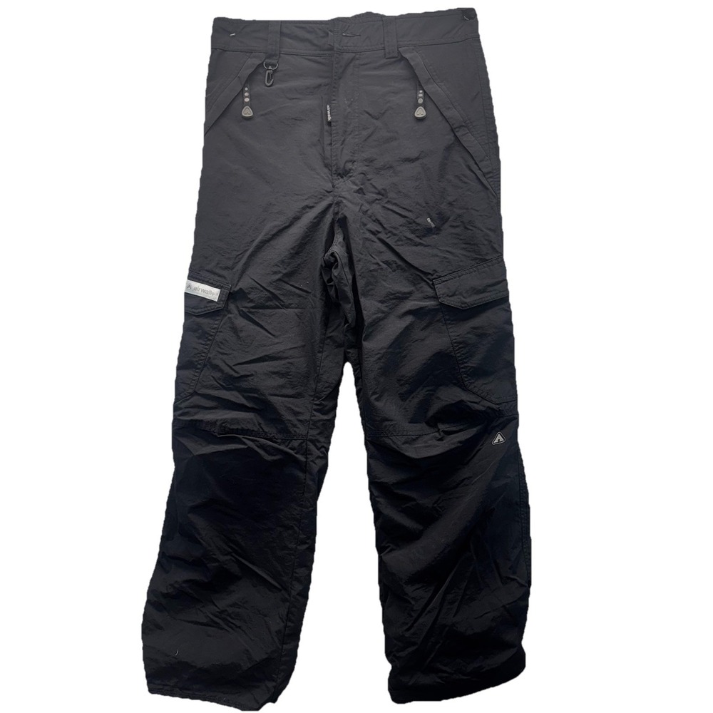Vintage Y2K Airwalk Ski Snow Pants Medium 1000mm Snowboarding Black Bottoms